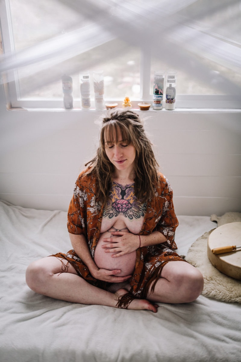 In-home maternity session in Belfair