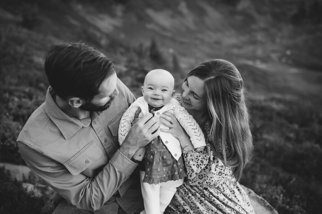 Family photos in Mt.Rainier National Park