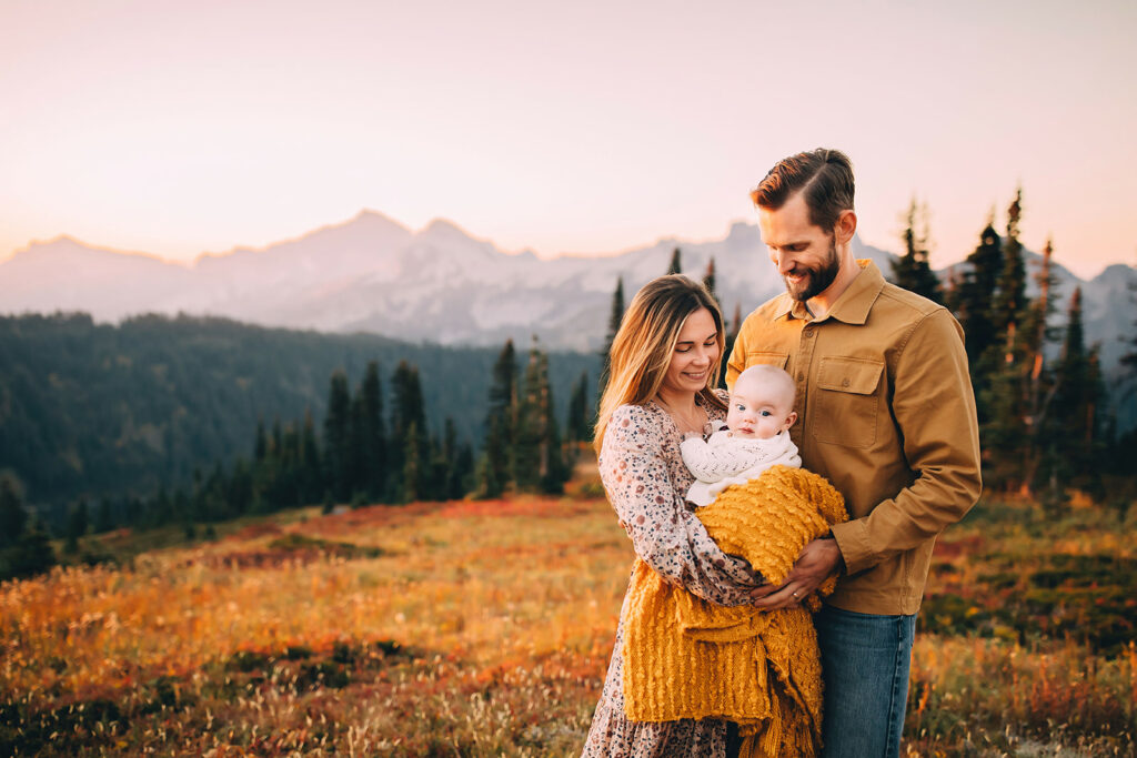Family photoshoot in Mt.Rainier park